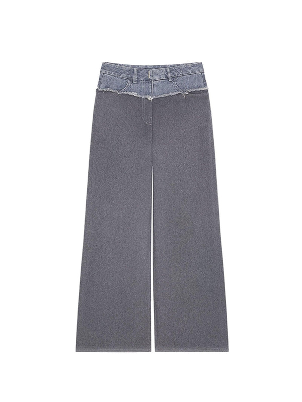 Givenchy Oversized Jeans In Denim And Flannel Blend - Women - Piano Luigi