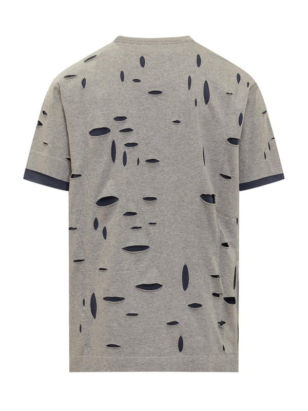 Givenchy Oversized T-shirt In Destroyed Cotton - Men - Piano Luigi