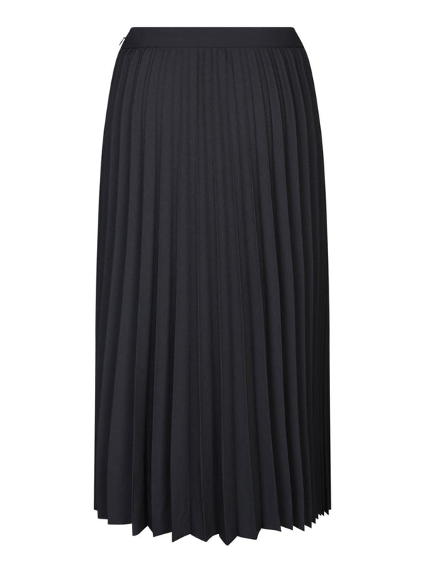 Givenchy Pleated Black Long Dress - Women - Piano Luigi