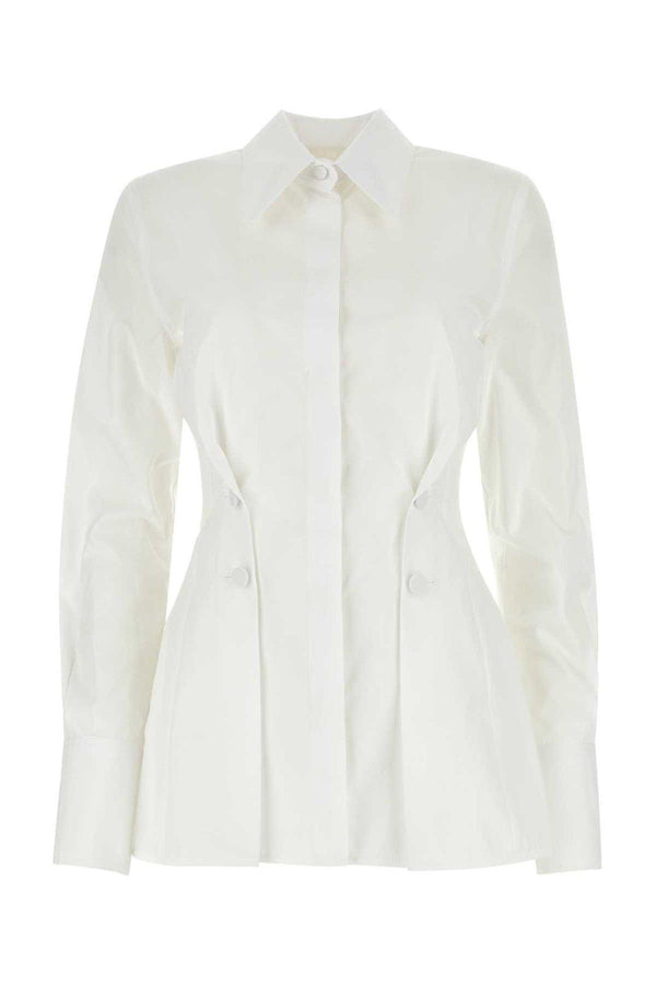 Givenchy Pleated Effect Poplin Shirt - Women - Piano Luigi