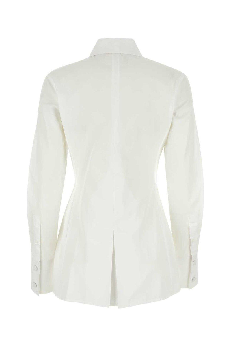 Givenchy Pleated Effect Poplin Shirt - Women - Piano Luigi