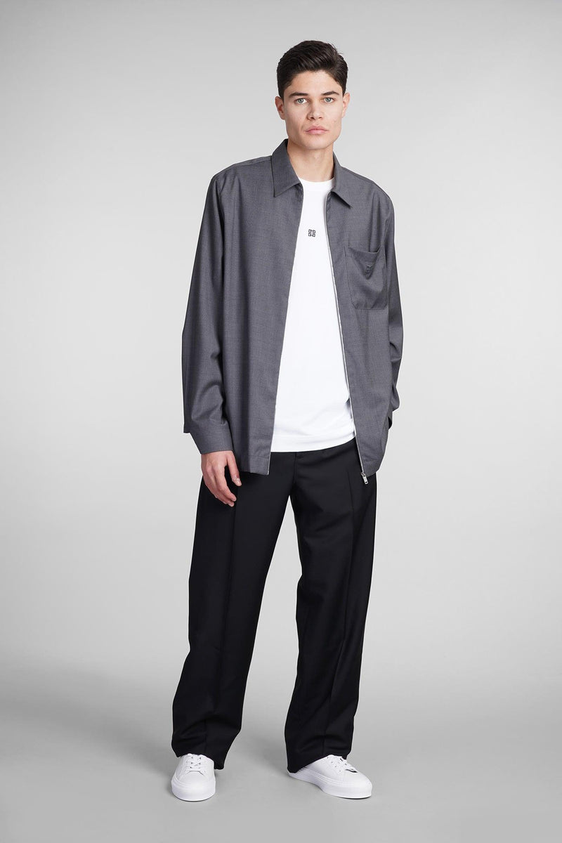 Givenchy Shirt In Grey Wool - Men - Piano Luigi