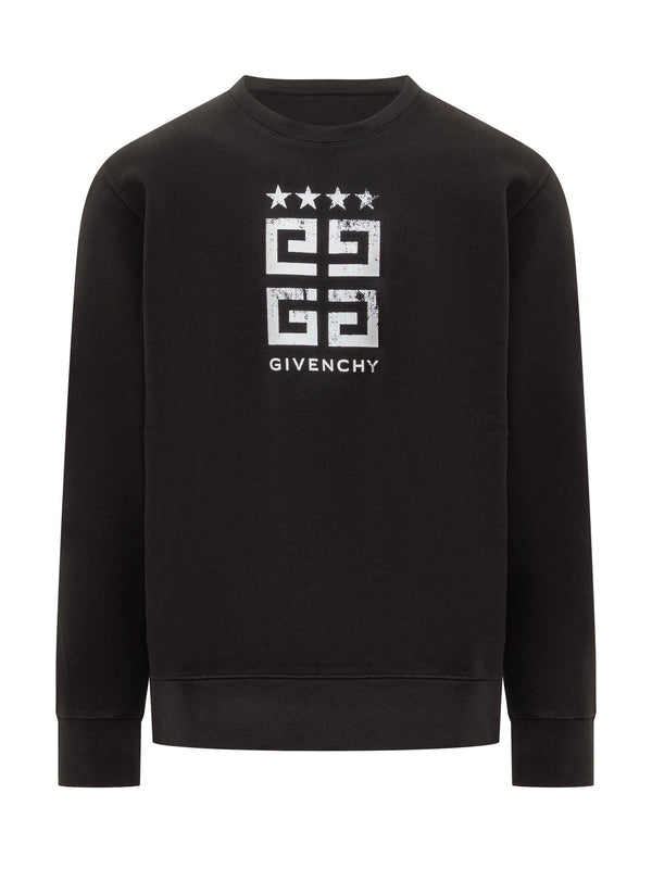 Givenchy Stars 4g Sweatshirt In Gauzed Fabric - Men - Piano Luigi