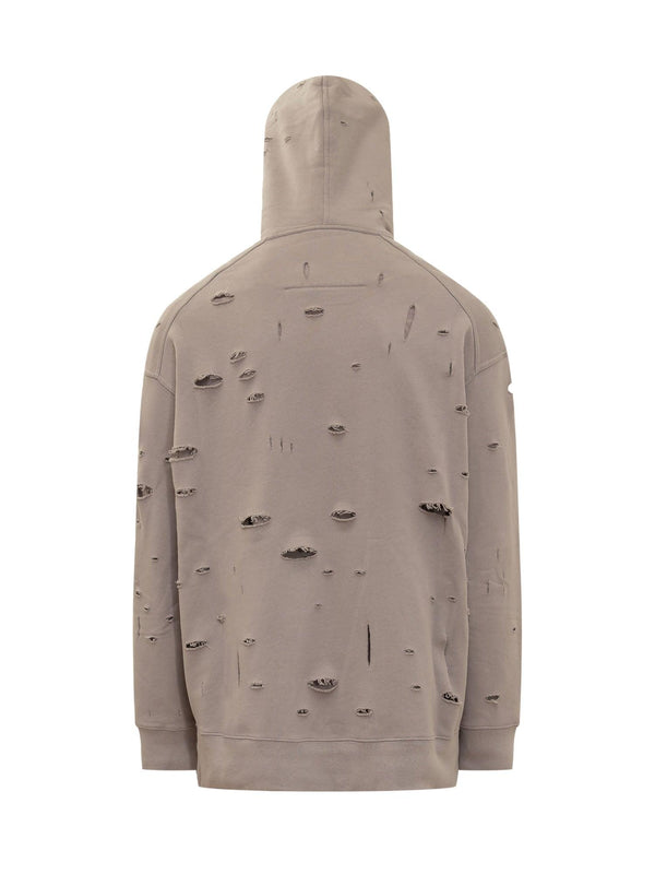 Givenchy Sweatshirt In Ripped Gauze Fabric - Men - Piano Luigi