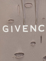 Givenchy Sweatshirt In Ripped Gauze Fabric - Men - Piano Luigi