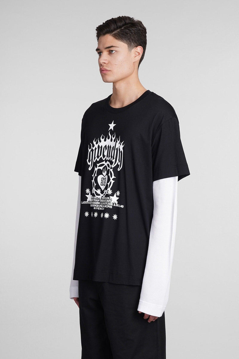 Givenchy T-shirt In Black Cotton - Men - Piano Luigi