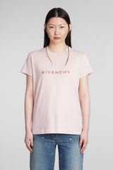 Givenchy T-shirt In Rose-pink Cotton - Women - Piano Luigi