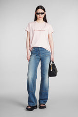 Givenchy T-shirt In Rose-pink Cotton - Women - Piano Luigi