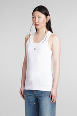 Givenchy Tank Top In White Cotton - Women - Piano Luigi