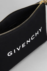 Givenchy Travel Pouch Clutch In Black Cotton - Women - Piano Luigi