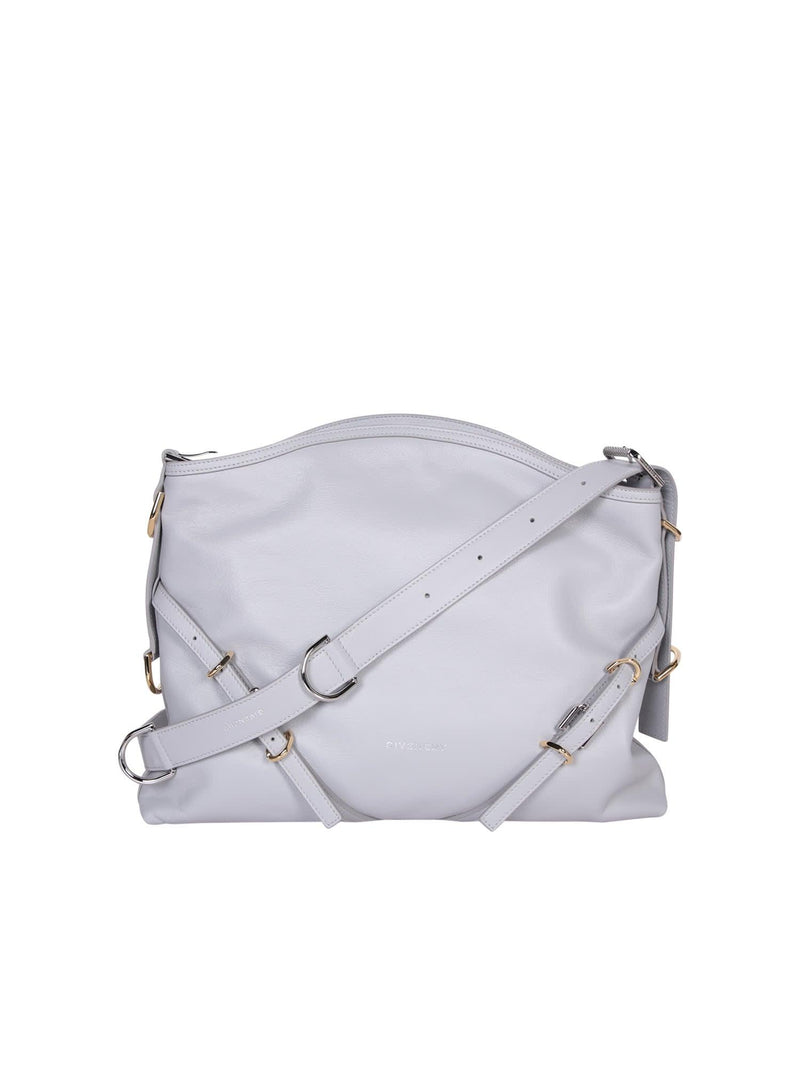 Givenchy Voyou Medium Light Grey Bag - Women - Piano Luigi