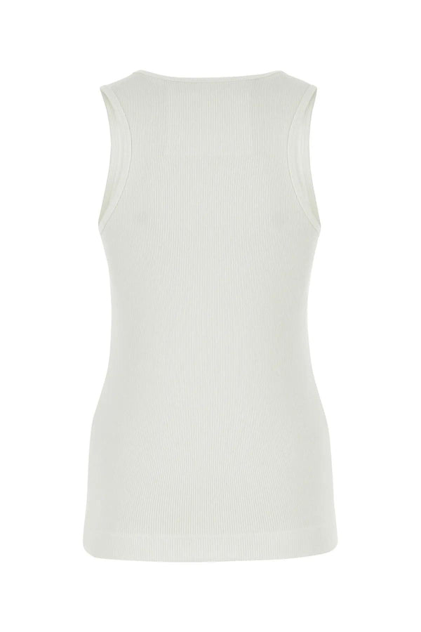 Givenchy White Stretch Cotton Tank Top - Women - Piano Luigi