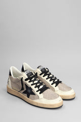 Golden Goose Ball Star Sneakers In Beige Leather - Men - Piano Luigi