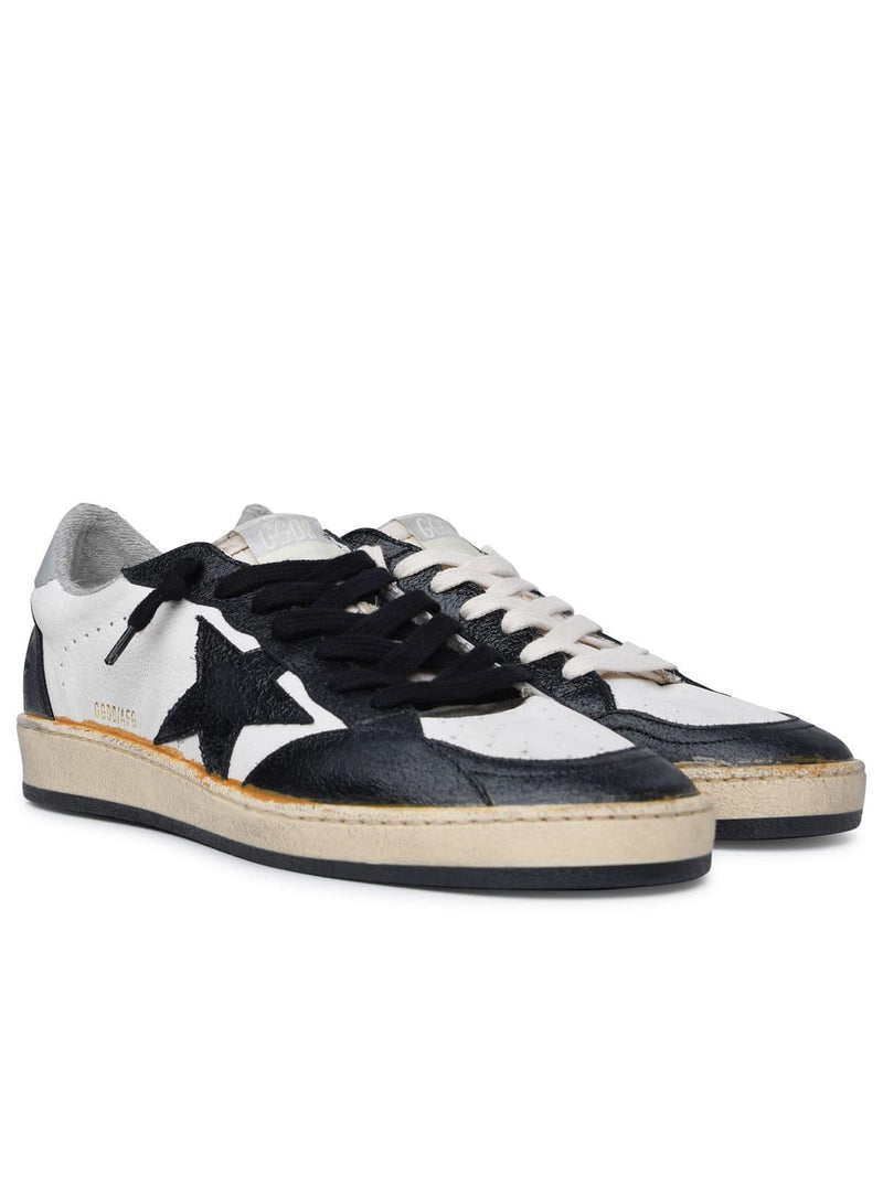 Golden Goose ball Star White Leather Sneakers - Men - Piano Luigi