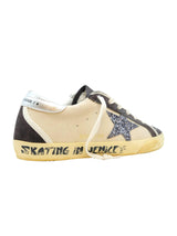 Golden Goose Beige/grey Leather Suede Super Star Sneakers - Women - Piano Luigi