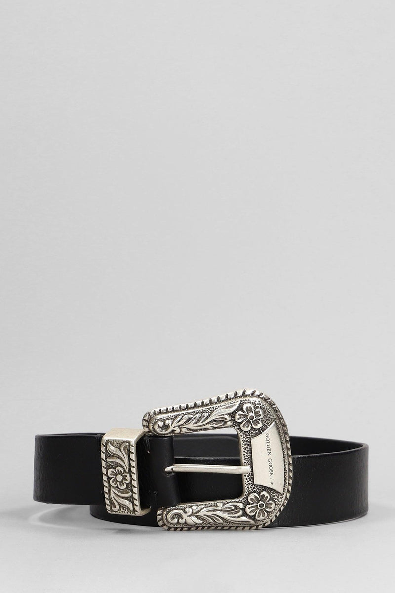 Golden Goose Belts In Black Leather - Women - Piano Luigi