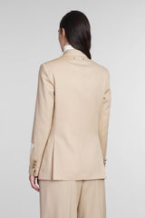 Golden Goose Blazer In Beige Wool - Women - Piano Luigi