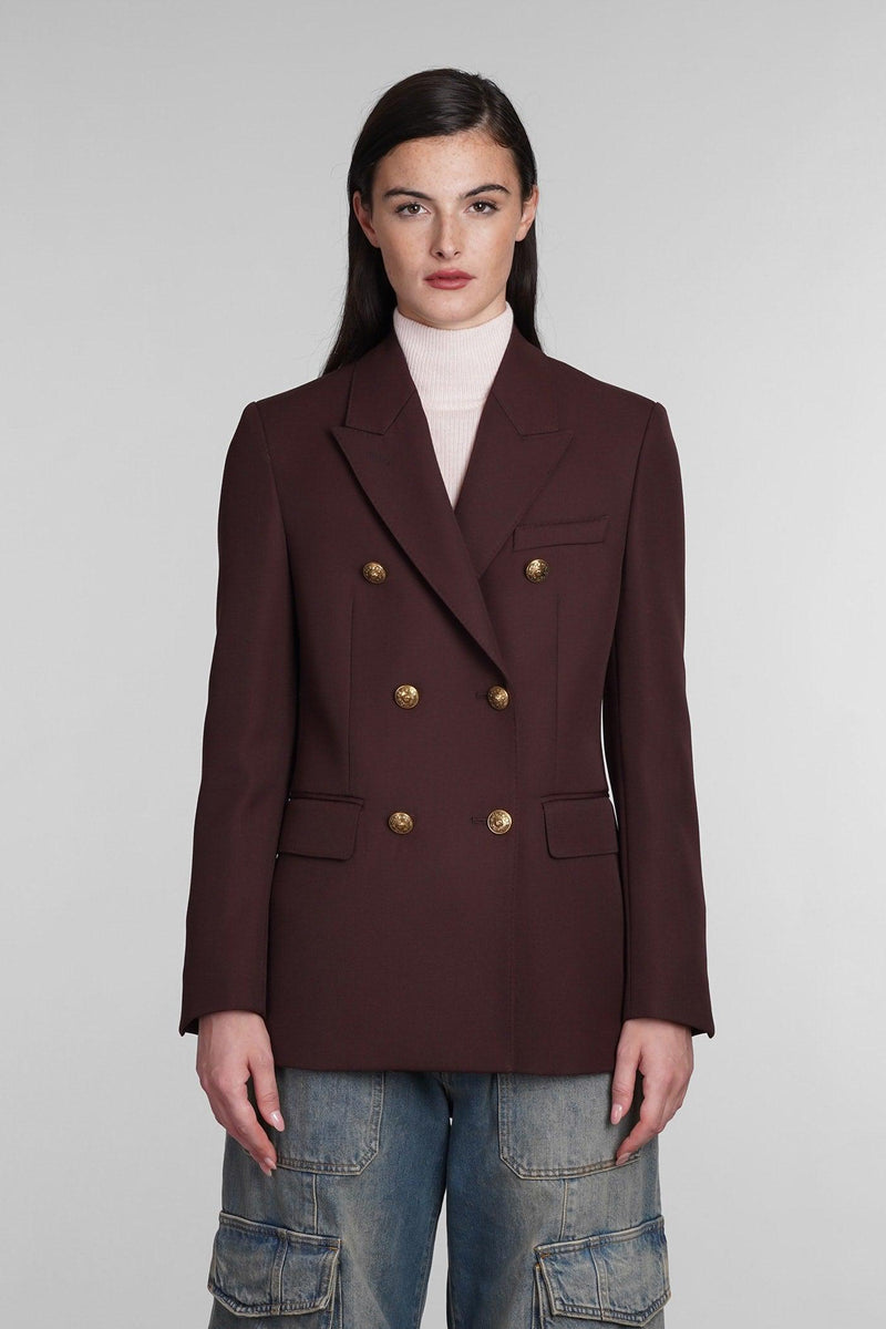 Golden Goose Blazer In Brown Wool - Women - Piano Luigi