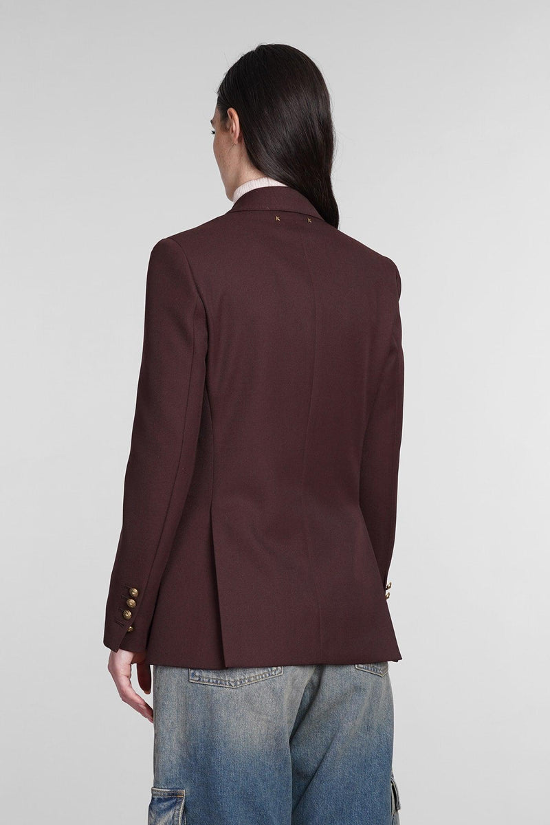 Golden Goose Blazer In Brown Wool - Women - Piano Luigi