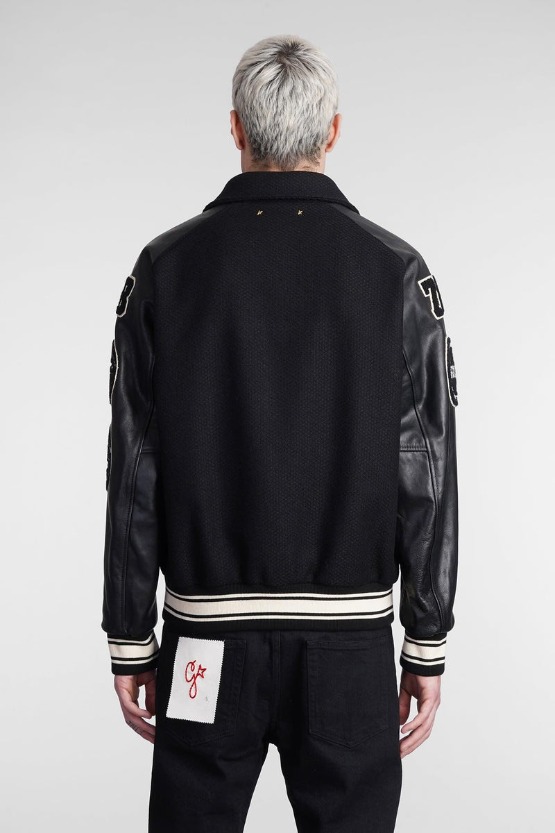 Golden Goose Bomber In Black Wool - Men - Piano Luigi