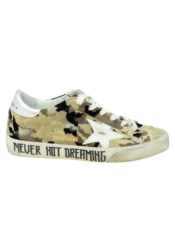 Golden Goose Camou Leather Superstar Sneakers - Women - Piano Luigi