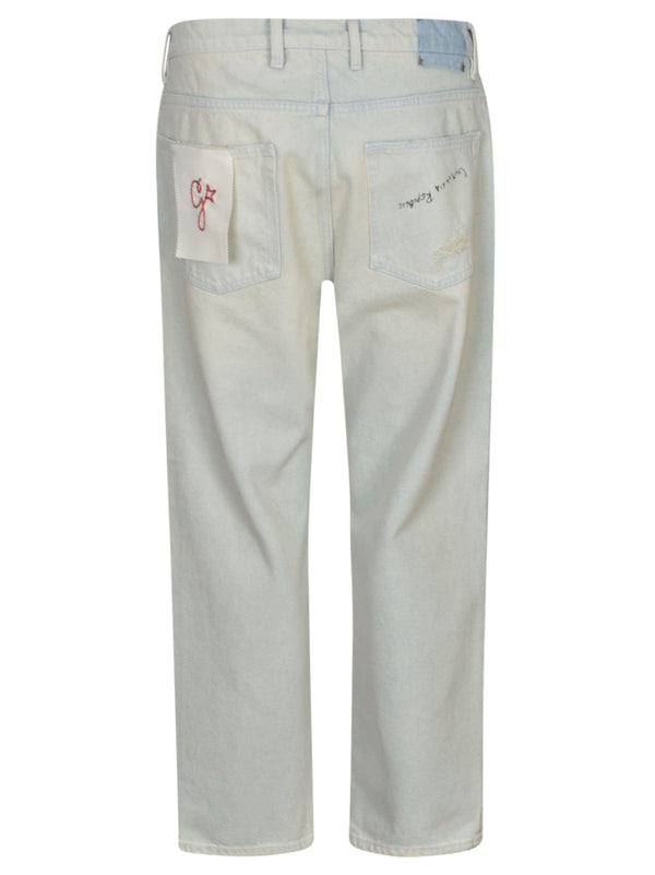 Golden Goose Destroyed Effect Straight Leg 5 Pockets Jeans - Men - Piano Luigi