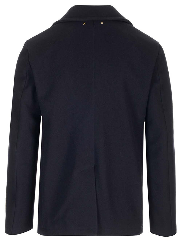 Golden Goose Double-breasted Peacoat - Men - Piano Luigi