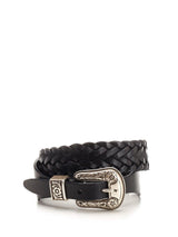 Golden Goose Embellished Buckle Braided Belt - Women - Piano Luigi