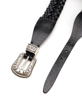 Golden Goose Embellished Buckle Braided Belt - Women - Piano Luigi