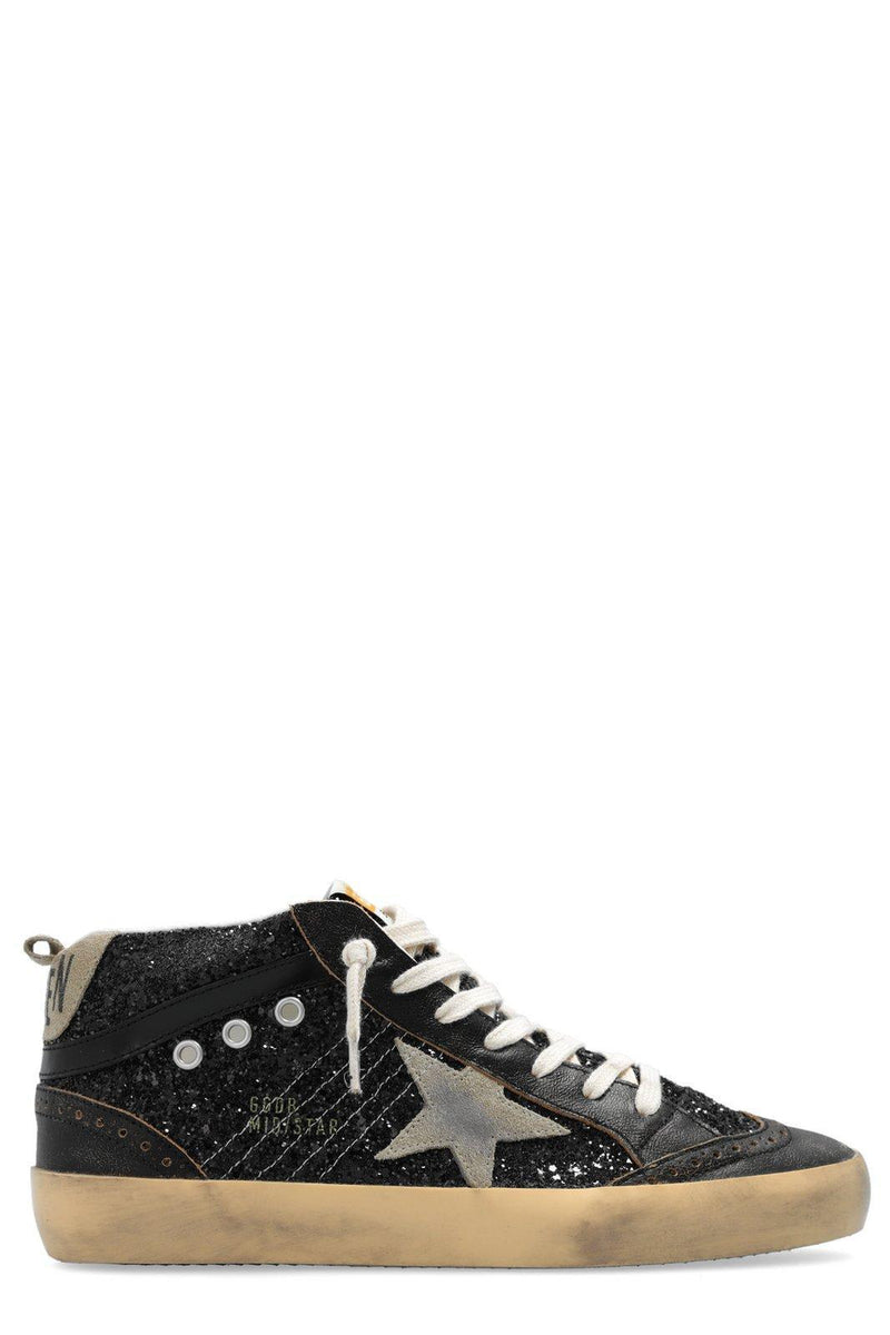 Golden Goose Gg Mid Star Sequinned Lace-up Sneakers - Women - Piano Luigi