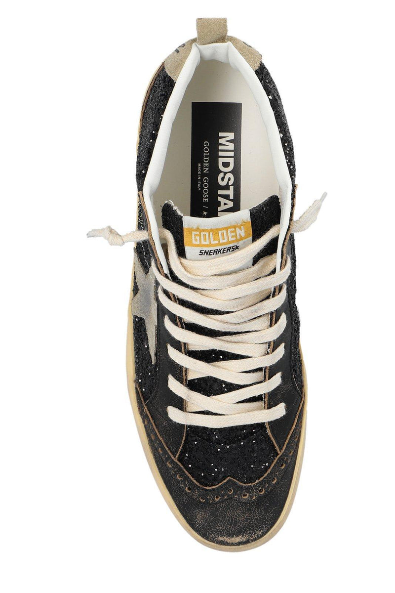 Golden Goose Gg Mid Star Sequinned Lace-up Sneakers - Women - Piano Luigi