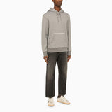 Golden Goose Grey Cotton Hoodie - Men - Piano Luigi