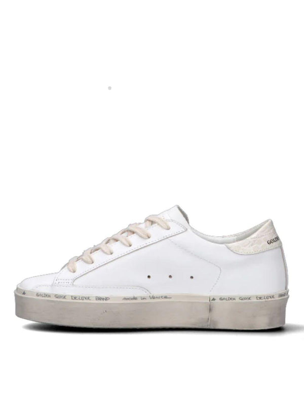 Golden Goose Hi Star Leather Upper Cocco Printed Leather Star And Heel - Women - Piano Luigi