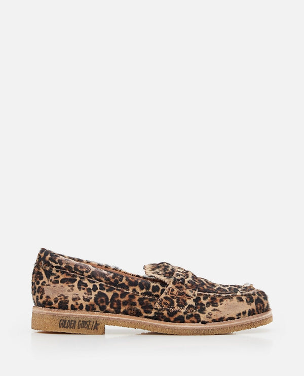 Golden Goose Jerry Leopard Print Horsy Leather Loafers - Women - Piano Luigi