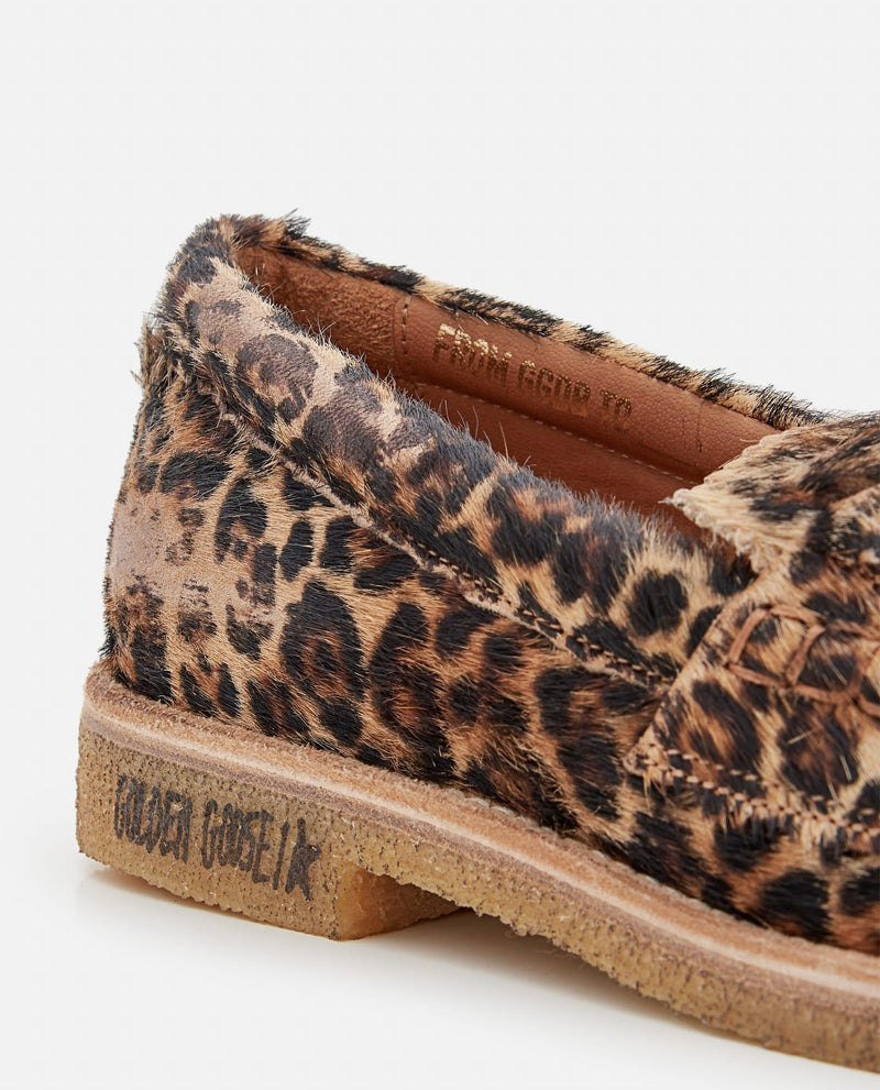 Golden Goose Jerry Leopard Print Horsy Leather Loafers - Women - Piano Luigi