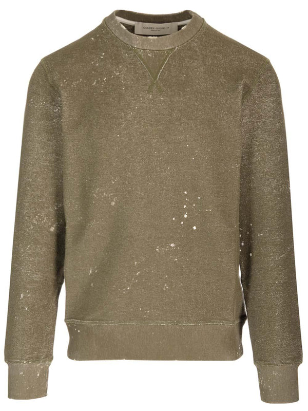 Golden Goose journey Distressed Sweatshirt - Men - Piano Luigi