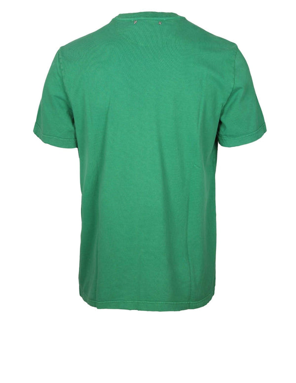 Golden Goose Journey Green Cotton T-shirt - Men - Piano Luigi