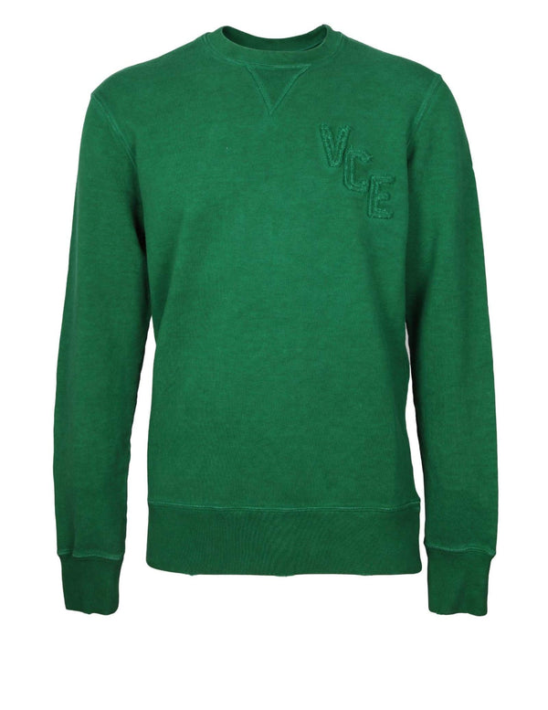 Golden Goose Journey Sweatshirt In Green Cotton Fleece - Men - Piano Luigi