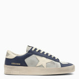 Golden Goose Low Stardan Grey\/blue Leather Trainer - Men - Piano Luigi