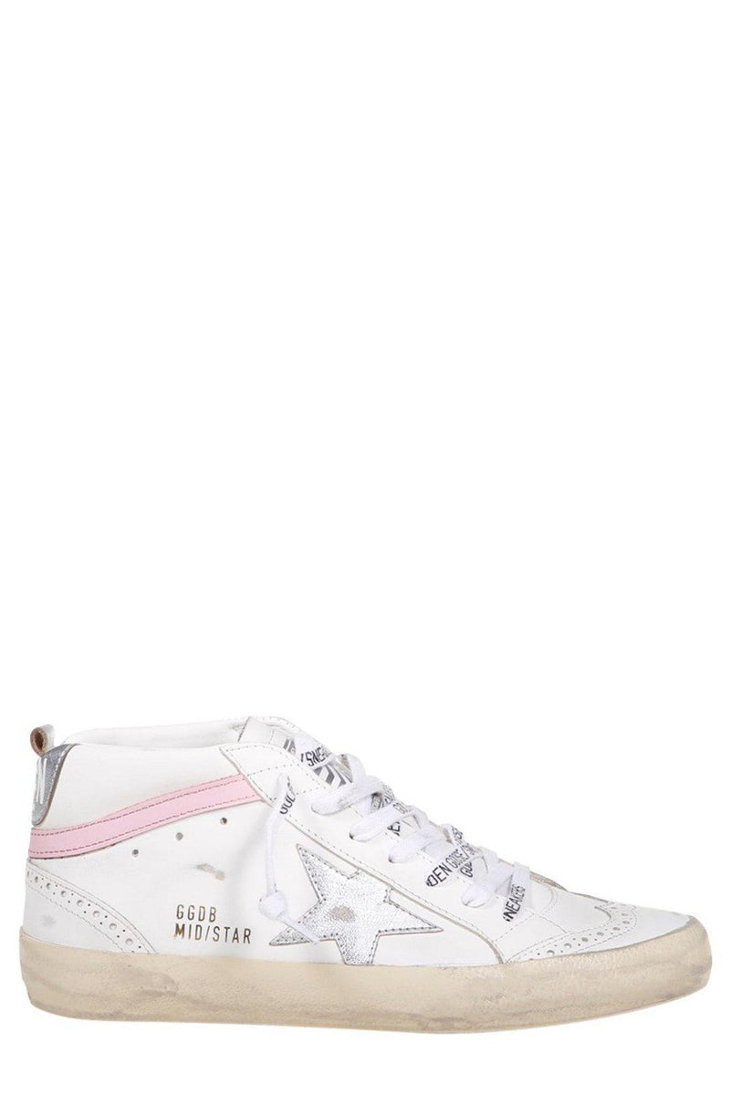 Golden Goose Mid-star Lace-up Sneakers - Women - Piano Luigi