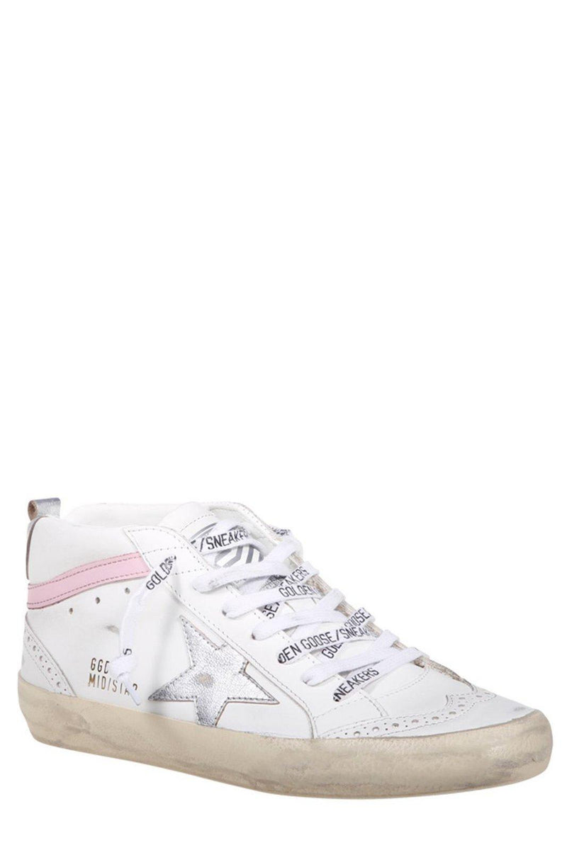 Golden Goose Mid-star Lace-up Sneakers - Women - Piano Luigi