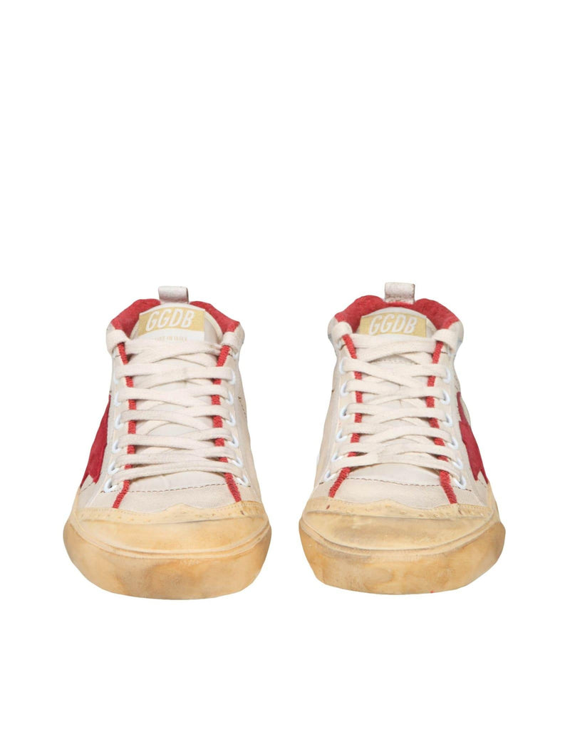 Golden Goose Mid Star Sneakers In Canvas - Women - Piano Luigi