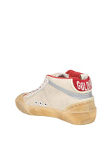 Golden Goose Mid Star Sneakers In Canvas - Women - Piano Luigi