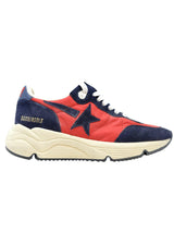 Golden Goose Red/blue Leather Suede Running Sneakers - Women - Piano Luigi