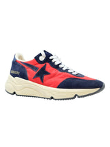 Golden Goose Red/blue Leather Suede Running Sneakers - Women - Piano Luigi