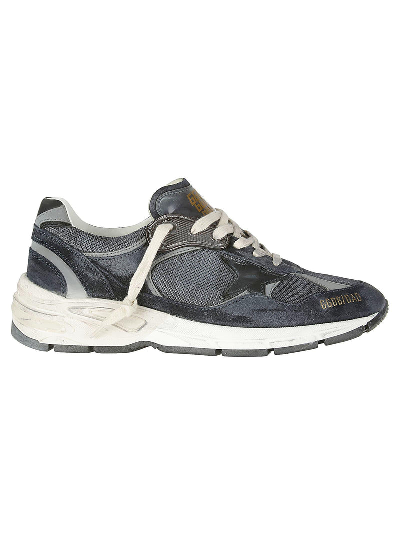 Golden Goose Running Dad Net And Suede Upper Leather Star Net H - Men - Piano Luigi