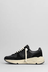 Golden Goose Running Sneakers In Black Suede And Leather - Women - Piano Luigi