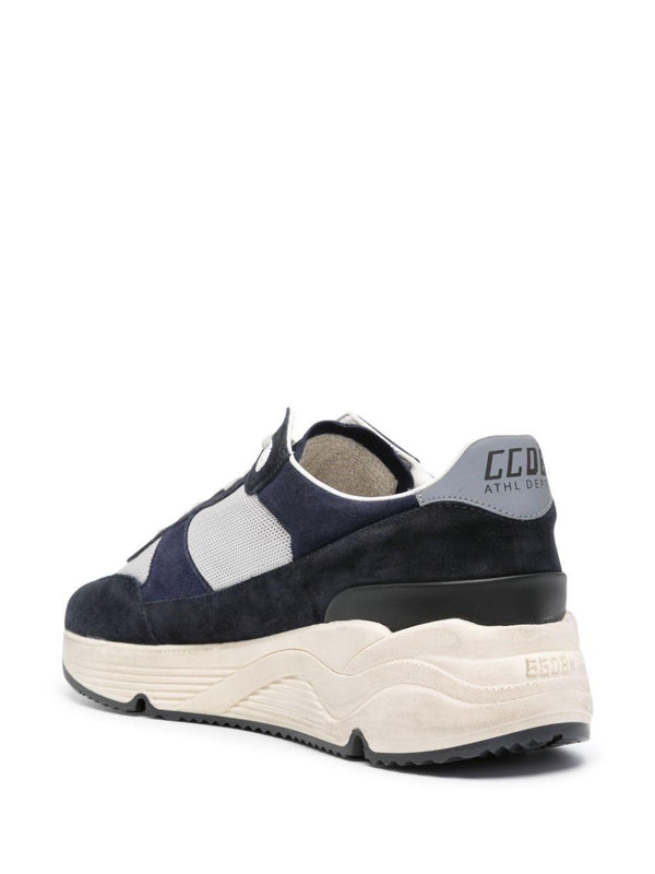 Golden Goose Running Sole Net And Suede Upper Suede Toe Spur And Edge Around Leather Star And Spoiler - Men - Piano Luigi