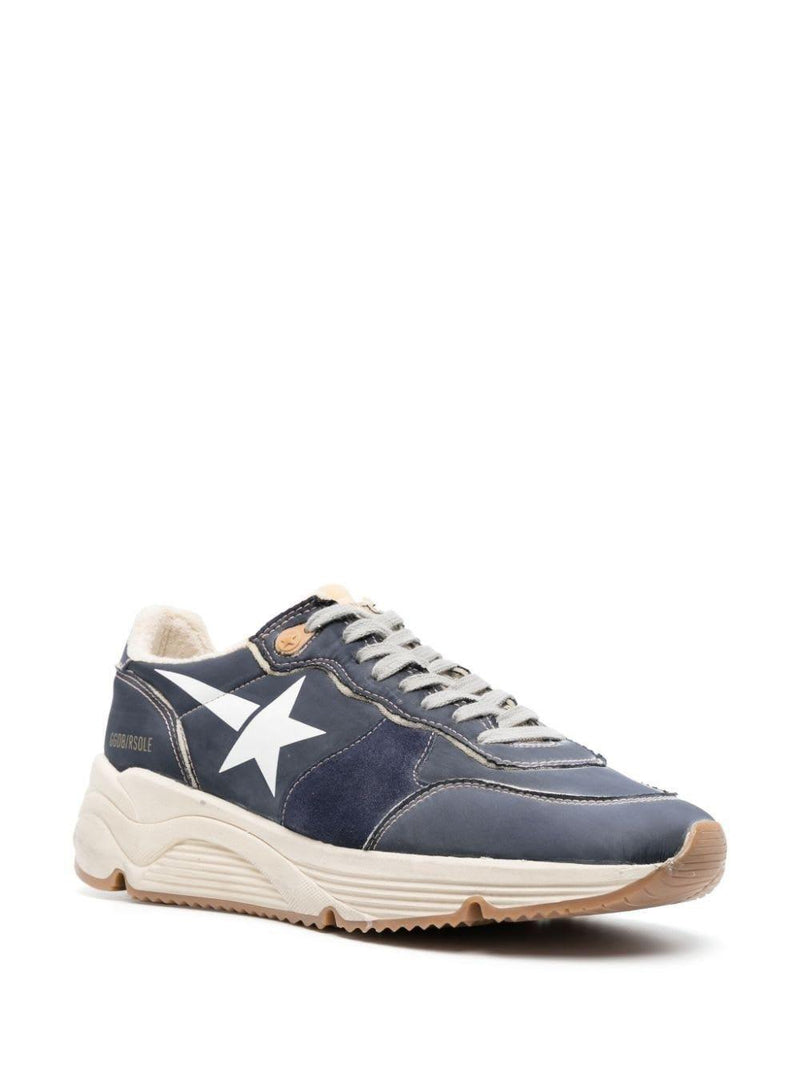 Golden Goose Running Sole Nylon And Suede Upper Nylon Toe Toe Box And Spur Foam Printed Star - Men - Piano Luigi