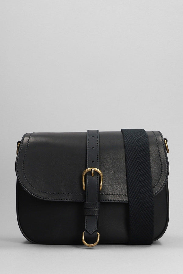 Golden Goose Sally Shoulder Bag In Black Leather - Women - Piano Luigi